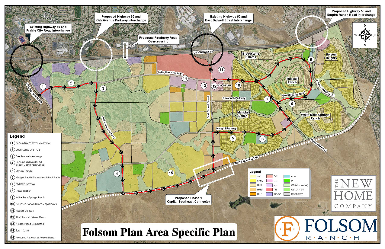 Folsom Ranch Master Plan Map